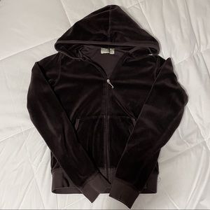 juicy couture zip up hoodie. size large. fits like a medium. in great condition!